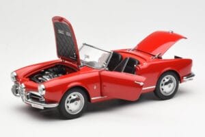Alfa Romeo Giulietta 1300 Spider Sarkans AUTOart 1:18 70157 Metāls — attēls 2 no 8