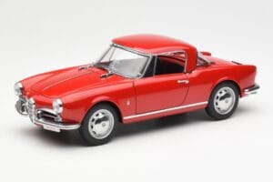 Alfa Romeo Giulietta 1300 Spider Sarkans AUTOart 1:18 70157 Metāls