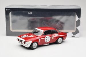 Alfa Romeo GTA 1300 Junior #33 T. Hezemans / G. van Lennep Division 1 Winners 4 Hours of Jarama 1972 Minichamps 1:18 15572123 — attēls 6 no 6