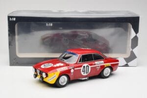 Alfa Romeo GTA 1300 Junior #40 F. Picchi / J-C. Chasseuil Division 1 Winners 12 Hours of Paul Ricard 1971 Minichamps 1:18 155 — attēls 6 no 6