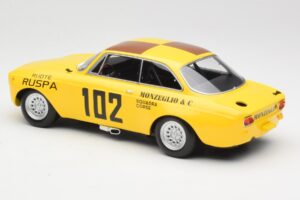 Alfa Romeo GTA 1300 #102 Squadra Corse R. Zanetti / M. Ruspa / Monzeglio Targa Florio 1971 Minichamps 1:18 155711202 Metāls — attēls 5 no 6