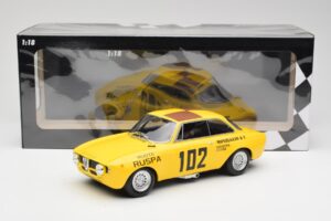 Alfa Romeo GTA 1300 #102 Squadra Corse R. Zanetti / M. Ruspa / Monzeglio Targa Florio 1971 Minichamps 1:18 155711202 Metāls — attēls 6 no 6