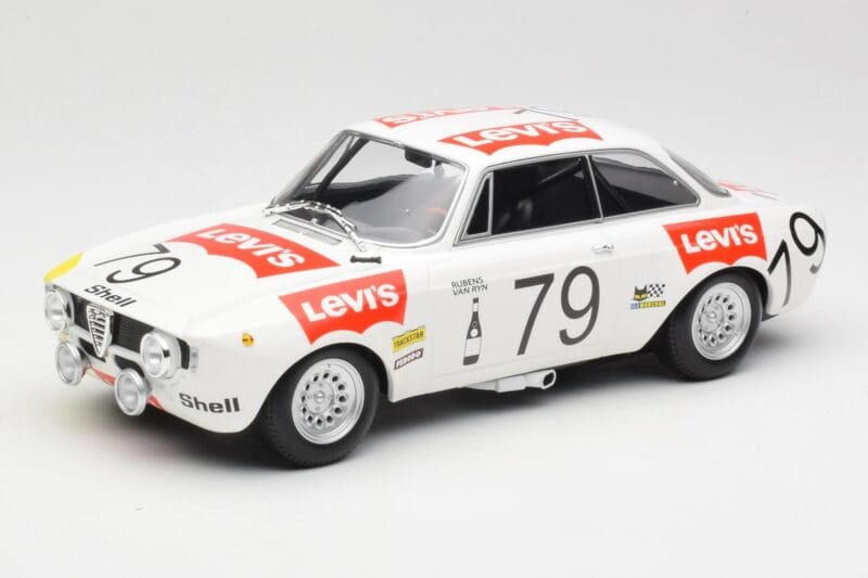 Alfa Romeo GTA 1300 #79 H. Rubens / C. Van Ryn 24 Hours of Spa 1971 Minichamps 1:18 155711279 Metāls