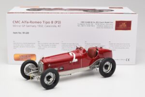 Alfa Romeo P3 #2 R. Caracciola German GP Winner 1932 CMC 1:18 M-220 Metāls — attēls 6 no 6