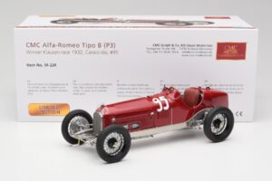 Alfa Romeo P3 #95 R. Caracciola Klausen Pass Hillclimb Winner 1932 CMC 1:18 M-224 Metāls — attēls 6 no 6