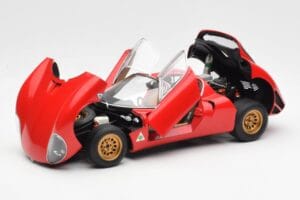 Alfa Romeo 33 Stradale Sarkans AUTOart 1:18 70191 Metāls — attēls 2 no 8