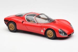 Alfa Romeo 33 Stradale Sarkans AUTOart 1:18 70191 Metāls — attēls 6 no 8