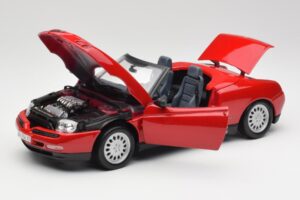 Alfa Romeo Spider 916 Alfa Sarkans Maisto 1:18 50278 Metāls — attēls 2 no 8