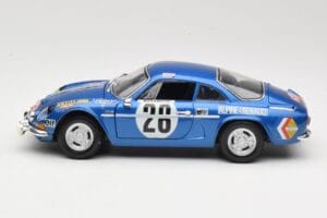 Alpine A110 1600S #28 Alpine-Renault O. Andersson / D. Stone Rally Monte Carlo 1971 Maisto 1:18 56033 Metāls — attēls 4 no 8