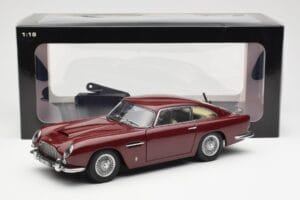 Aston Martin DB5 Dubonnet Sarkans AUTOart 1:18 70213 Metāls — attēls 8 no 8