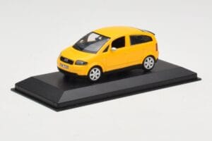 Audi A2 8Z Dzeltens Minichamps 1:43 AUDI005 Metāls — attēls 2 no 4