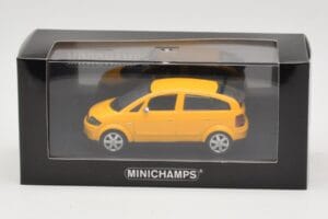 Audi A2 8Z Dzeltens Minichamps 1:43 AUDI005 Metāls — attēls 4 no 4