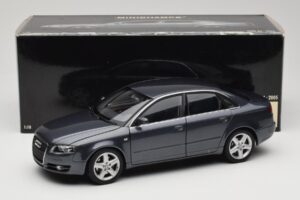Audi A4 B7 Pelēks Metaliks Minichamps 1:18 100014400 Metāls — attēls 8 no 8