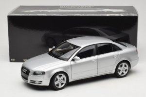 Audi A4 B7 Sudrabs Minichamps 1:18 100014402 Metāls — attēls 8 no 8