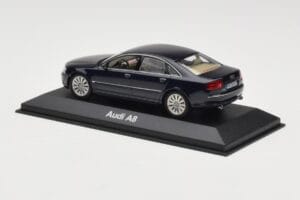 Audi A8 D3 Blue Metallic Light Interior Minichamps 1:43 20000001386003 Metāls — attēls 3 no 4