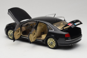 Audi A8 D3 W12 Melns Kyosho 1:18 5010508135 Metāls — attēls 5 no 8