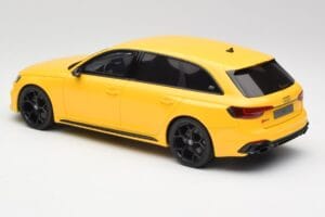 Audi RS4 B9 Avant 25. Jubileja Vegas Dzeltens GT Spirit 1:18 GT935 Sveķi — attēls 5 no 6
