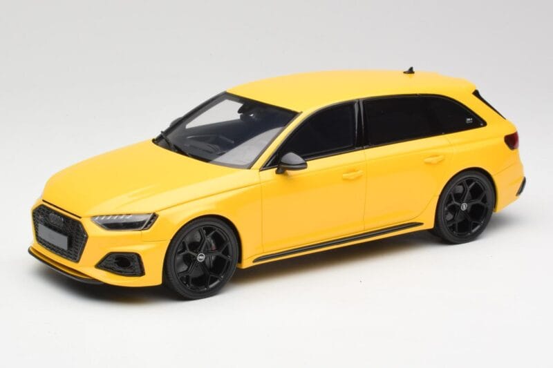 Audi RS4 B9 Avant 25. Jubileja Vegas Dzeltens GT Spirit 1:18 GT935 Sveķi