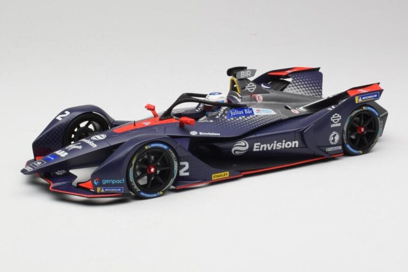Audi e-tron FE05 Envision Virgin Racing #2 S. Bird Formula E Season 5 2019 Minichamps 1:18 114180002 Metāls