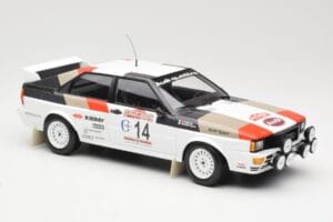 Audi Quattro #14 M. Mouton / F. Pons Winners Rally Sanremo 1981 Minichamps 1:18 155811114 Metāls — attēls 4 no 6