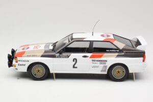 Audi Quattro A1 #2 H. Mikkola / A. Hertz Audi Sport Rally Monte Carlo 1983 Minichamps 1:18 155831102 Metāls — attēls 3 no 6
