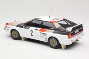 Audi Quattro A1 #2 H. Mikkola / A. Hertz Audi Sport Rally Monte Carlo 1983 Minichamps 1:18 155831102 Metāls — attēls 5 no 6