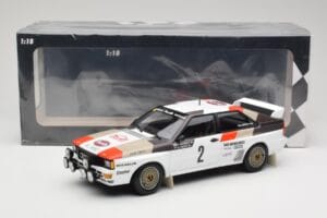 Audi Quattro A1 #2 H. Mikkola / A. Hertz Audi Sport Rally Monte Carlo 1983 Minichamps 1:18 155831102 Metāls — attēls 6 no 6