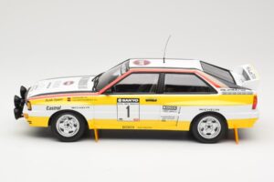 Audi Quattro A2 Audi Sport #1 W. Röhrl / C. Geistdörfer DNF Sanyo Rally of New Zealand 1984 Minichamps 1:18 155841101 Metāls — attēls 3 no 6