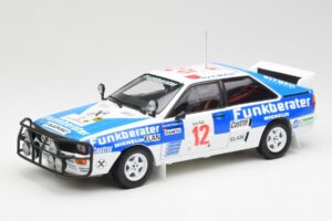 Audi Quattro A2 #12 H. Wittmann / R. Diekmann Safari Rally 1984 Sun Star 1:18 4246 Metāls