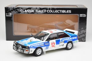 Audi Quattro A2 #12 H. Wittmann / R. Diekmann Safari Rally 1984 Sun Star 1:18 4246 Metāls — attēls 8 no 8