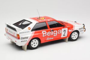 Audi Quattro A2 #2 B. Waldegård / H-T. Thorszelius Belga Team Winners Boucles de Spa 1985 Minichamps 1:18 155851102 Metāls — attēls 2 no 6