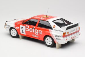 Audi Quattro A2 #2 B. Waldegård / H-T. Thorszelius Belga Team Winners Boucles de Spa 1985 Minichamps 1:18 155851102 Metāls — attēls 5 no 6