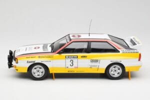 Audi Quattro A2 #3 S. Blomqvist / B. Cederberg Audi Sport Winners Sanyo Rally of New Zealand 1984 Minichamps 1:18 155841103 M — attēls 3 no 6
