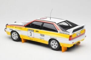 Audi Quattro A2 #3 S. Blomqvist / B. Cederberg Audi Sport Winners Sanyo Rally of New Zealand 1984 Minichamps 1:18 155841103 M — attēls 5 no 6