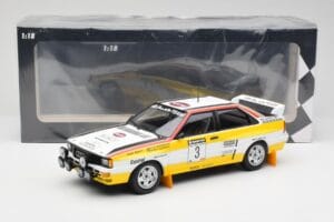 Audi Quattro A2 #3 S. Blomqvist / B. Cederberg Audi Sport Winners Sanyo Rally of New Zealand 1984 Minichamps 1:18 155841103 M — attēls 6 no 6