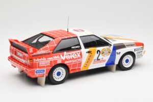 Audi Quattro A2 Schmidt Motorsport #2 H. Demuth / W. Lux Winners Hunsrück Rally 1984 Minichamps 1:18 155841102 Metāls — attēls 2 no 6