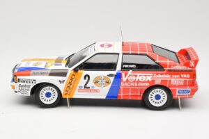 Audi Quattro A2 Schmidt Motorsport #2 H. Demuth / W. Lux Winners Hunsrück Rally 1984 Minichamps 1:18 155841102 Metāls — attēls 3 no 6