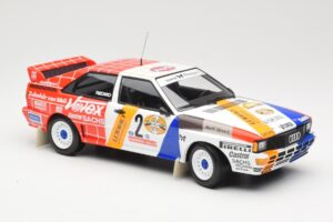 Audi Quattro A2 Schmidt Motorsport #2 H. Demuth / W. Lux Winners Hunsrück Rally 1984 Minichamps 1:18 155841102 Metāls — attēls 4 no 6
