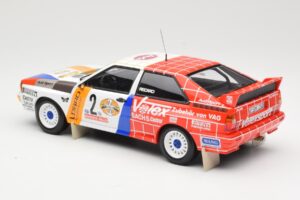 Audi Quattro A2 Schmidt Motorsport #2 H. Demuth / W. Lux Winners Hunsrück Rally 1984 Minichamps 1:18 155841102 Metāls — attēls 5 no 6