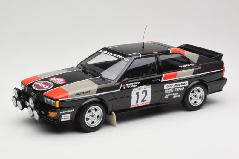 Audi Quattro #12 M. Mouton / F. Pons Audi Sport Rally de Portugal 1981 Minichamps 1:18 155811112 Metāls