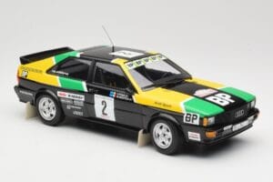 Audi Quattro #2 M. Mouton / F. Pons Audi Sport Rally of 1000 Pistes 1981 Minichamps 1:18 155811122 Metāls — attēls 4 no 6