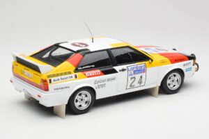 Audi Quattro #24 M. Demuth / M. Daniels Audi Sport Lombard RAC Rally 1982 Minichamps 1:18 155821124 Metāls — attēls 2 no 6