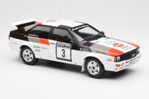 Audi Quattro #3 H. Mikkola / A. Hertz Rally Finland 1982 IXO 1:18 18RMC094A Metāls — attēls 4 no 6