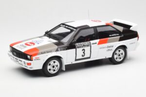Audi Quattro #3 H. Mikkola / A. Hertz Rally Finland 1982 IXO 1:18 18RMC094A Metāls