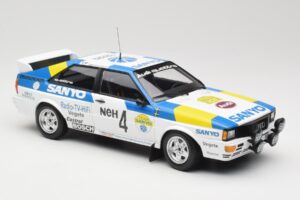 Audi Quattro #4 S. Blomqvist / B. Cederberg Audi Sport Sweden Winners International Swedish Rally 1982 Minichamps 1:18 155821 — attēls 4 no 6