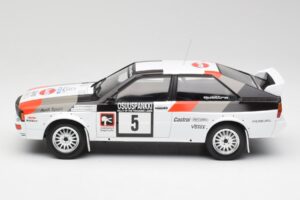 Audi Quattro #5 H. Mikkola / A. Hertz 1000 Lakes Rally 1982 IXO 1:18 18RMC094B Metāls — attēls 3 no 6