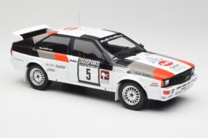 Audi Quattro #5 H. Mikkola / A. Hertz 1000 Lakes Rally 1982 IXO 1:18 18RMC094B Metāls — attēls 4 no 6