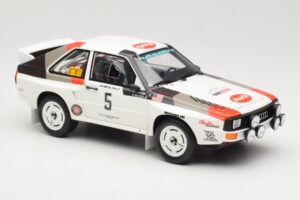 Audi Quattro Sport S1 #5 J. Buffum / N. Wilson Olympus Rally 1986 Otto 1:18 OT1159 Sveķi — attēls 4 no 6