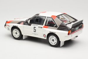 Audi Quattro Sport S1 #5 J. Buffum / N. Wilson Olympus Rally 1986 Otto 1:18 OT1159 Sveķi — attēls 5 no 6