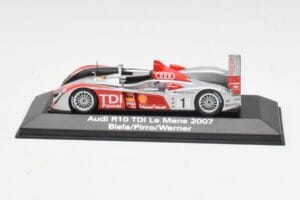 Audi R10 TDI LMP1 #1 F. Biela / E. Pirro / M. Werner 24 Hours of Le Mans 2007 Minichamps 1:43 5020700213 Metāls